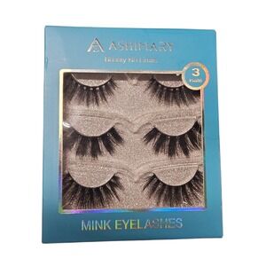 Ashimary 3D Mink Eyelashes‎ Beauty False Lashes Set Soft Durable Enhanced